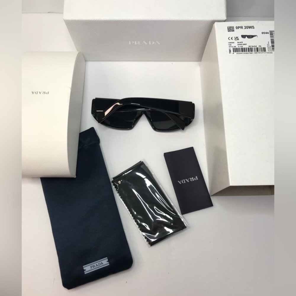 Authentic PRADA PR 20WS Black/dark Grey (1AB-5S0 - Picture 7 of 13